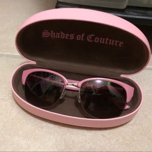 Pink Juicy Couture Aviator Sunglasses